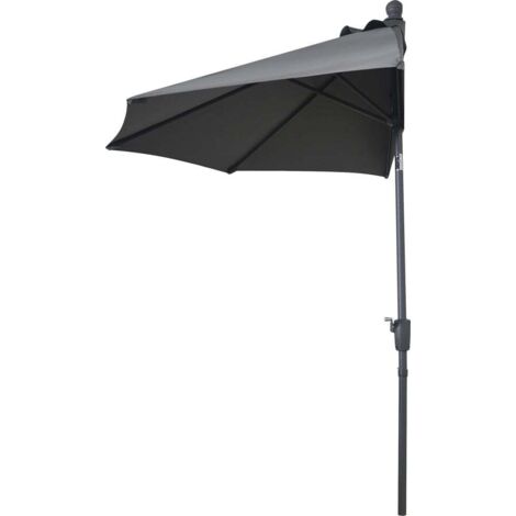 TrendLine Halbschirm 260cm Sonnenschirm Balkonschirm Terrassenschirm UV-Schutz