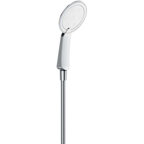TrendLine Handbrause Slim mit Schlauch 150 cm Duschbrause aus Chrom 1 Strahlart