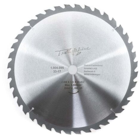 TrendLine HM-Kreissägeblatt 400 mm Bohrung 30 mm, 40 Zähne