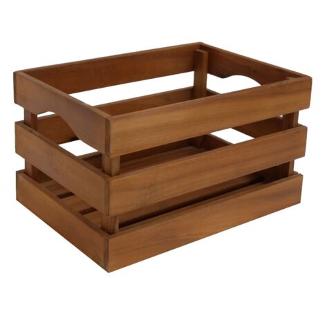 TrendLine Holzbox natur 33 x 23,5 x 19 cm Boxen