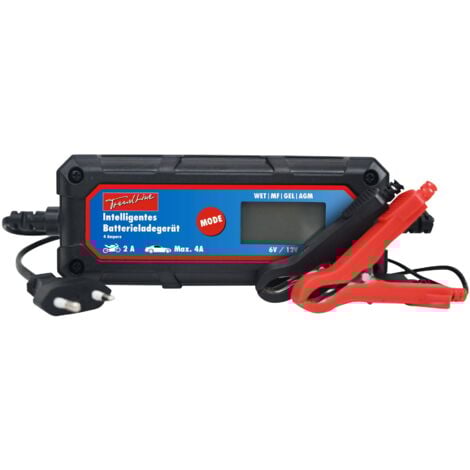 TrendLine Intelligentes Batterieladegerät 6/12V 4A Batterie LCD-Displayanzeige