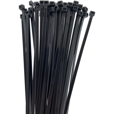TrendLine Kabelbinder 4,8 x 250 mm Schwarz 50 Stück Polyamid Kabel Binder