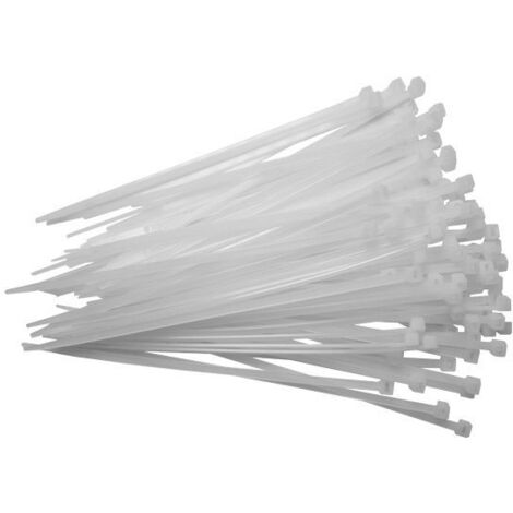 TrendLine Kabelbinder 50 Stück 15cm weiß Kabelbinder-Set