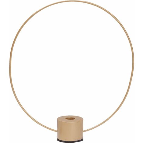 TrendLine Kerzenhalter Metall Ø 30 cm gold für Stabkerzen Kerzenständer Kerzen