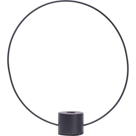 TrendLine Kerzenhalter Metall Ø 30 cm schwarz Kerzenhalter