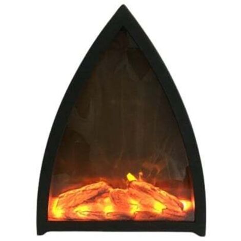 TrendLine LED Dekokamin 29 x 12,5 x 36,5cm Schwarz Mini-Kamin