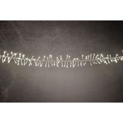TrendLine LED-Lichterkette Cluster Außen 4,5 m warmweiß-transparent mit Timer, Dimmer Lichterketten