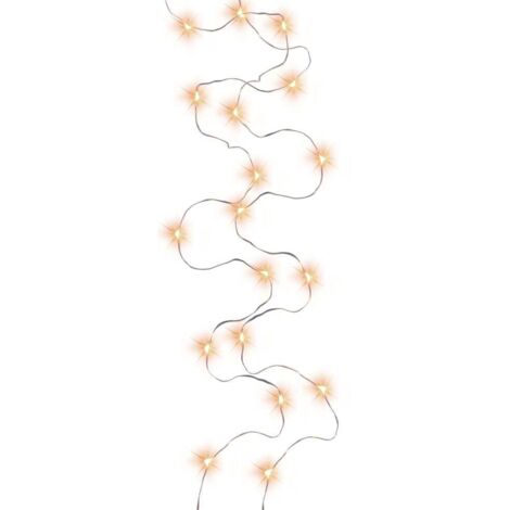 TrendLine LED-Lichterkette Micro Innen 45 cm warmweiß-silber mit Timer Lichterketten