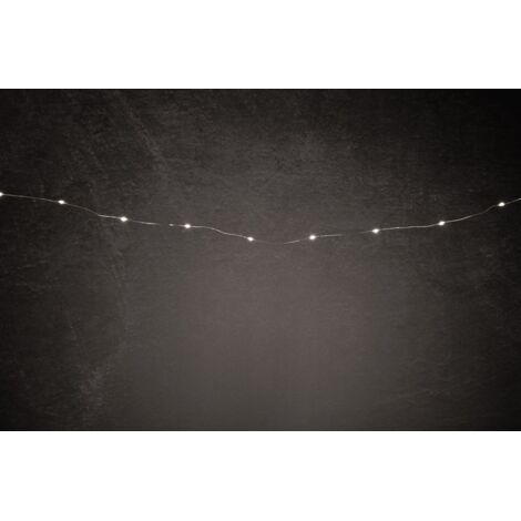TrendLine LED-Lichterkette Mini Außen 11,9 m warmweiß mit Timer, 8 Lichteffekten Lichterketten