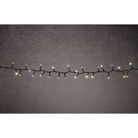 TrendLine LED-Lichterkette Premium Außen 10,7 m warmweiß-grün mit Timer, Dimmer Lichterketten
