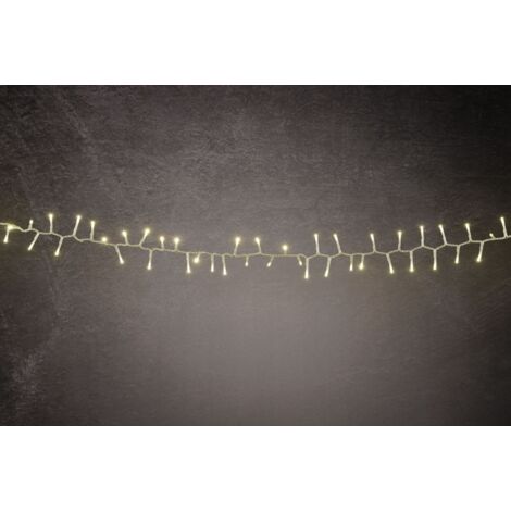 TrendLine LED-Lichterkette Premium Außen 10,7 m warmweiß-transparent mit Timer, Dimmer Lichterketten