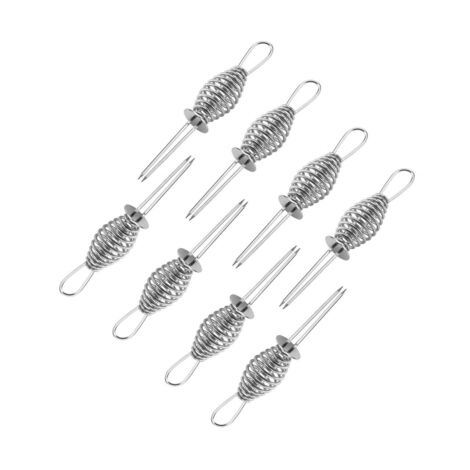 TrendLine Maiskolbenhalter Edelstahl 9,5 x 2 cm 8 Stück Grillzubehör