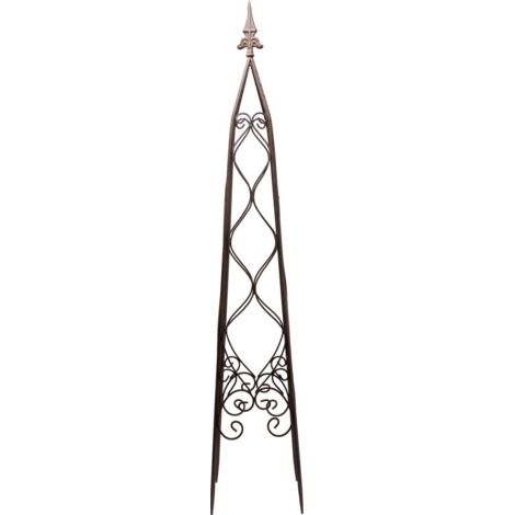 TrendLine Metallobelisk 121 cm braun antik Metallobelisk