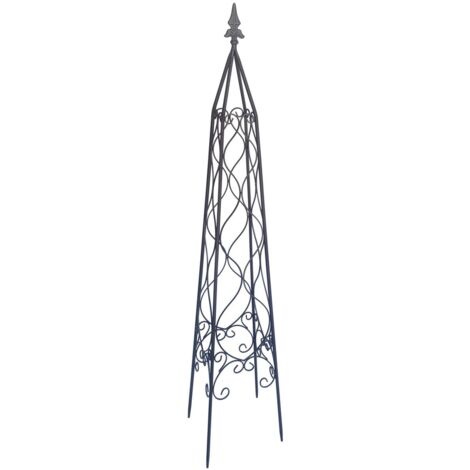 TrendLine Metallobelisk 121 cm grau Metallobelisk