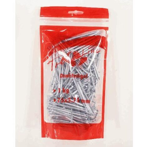TrendLine Nägel 3,75 x 75mm 1kg Drahtnägel Drahtstift Vorratsbeutel