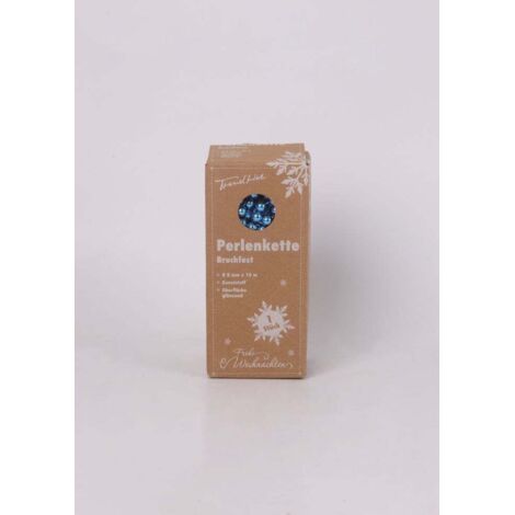 TrendLine Perlenkette bruchfest langlebig 10 m sky blue Christbaum- & Feiertagsschmuck