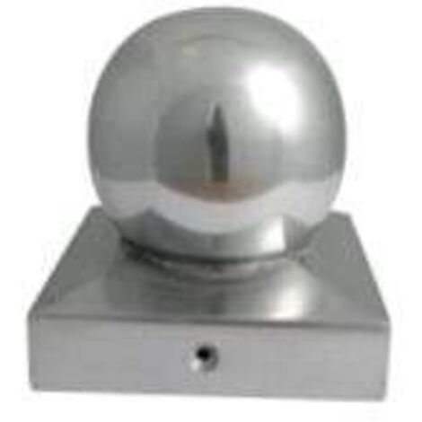 TrendLine Pfostenkappe Aluminium 90mm mit Kugel Pfostenabdeckung Zaunkappe