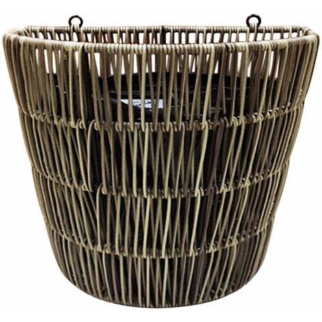 TrendLine Polyrattan Wand-Pflanztopf 32 x 18 x 29 cm Wand-pflanztopf Polyrattan TrendLine 0692357806 Polyrattan