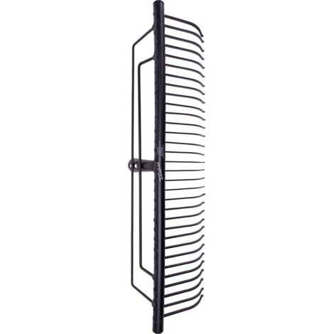 TrendLine Rasenrechen 60 cm, schwarz, pulverbeschichtet Laubrechen Heurechen