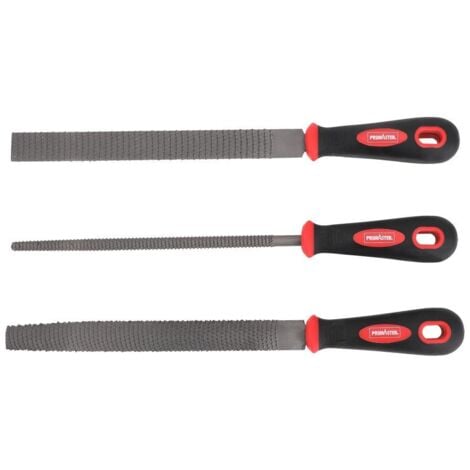 TrendLine Raspel-Set 3 tlg Rundraspel Flachraspel Halbrundraspel Raspel