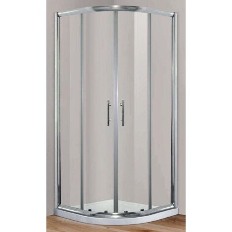 TrendLine Runddusche Easy 6 90 x 90 cm Duschkabine Viertelkreisdusche Eckdusche