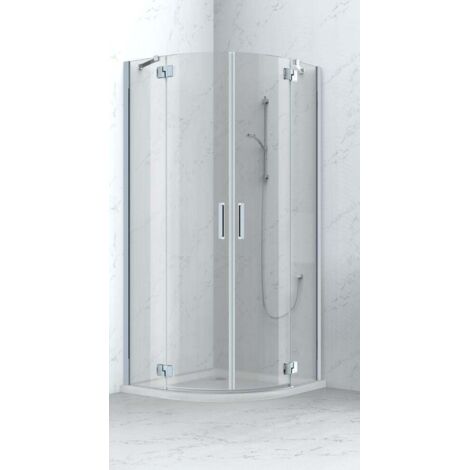 TrendLine Runddusche Easy 8 90 x 90 cm Duschkabine Viertelkreisdusche Eckdusche