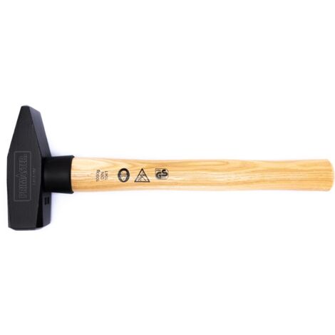 TrendLine Schlosserhammer 1000g Hammer mit Holzstiel