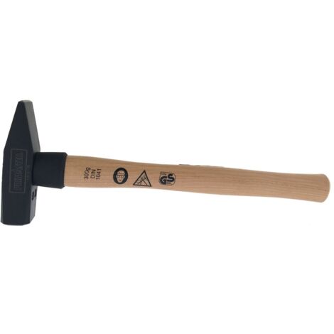 TrendLine Schlosserhammer 300 g Hammer Werkstatthammer mit Holzstiel