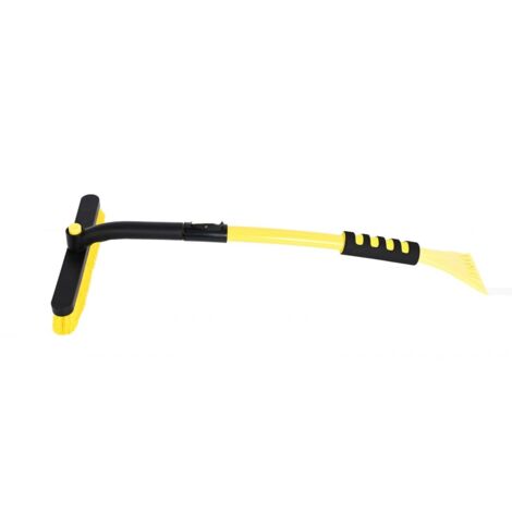 TrendLine Schneebesen mit Eiskratzer 3-stufig verstellbar 72 - 100 cm Eiskratzer & Schneebürste