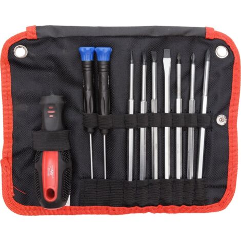 TrendLine Schraubendreher-Set 11- teilig Bits, Werkzeugtasche