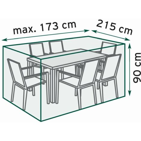TrendLine Schutzhülle Basic Sitzgruppe 173x215x90 cm Abdeckung Gartenmöbel Hülle