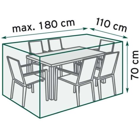 TrendLine Schutzhülle Exclusive Sitzgruppe 180x110x70 cm Abdeckung Gartenmöbel