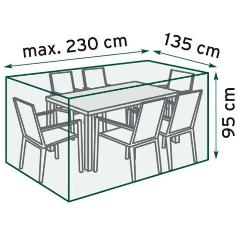 TrendLine Schutzhülle Exclusive Sitzgruppen 230x135x95 cm Abdeckung Gartenmöbel