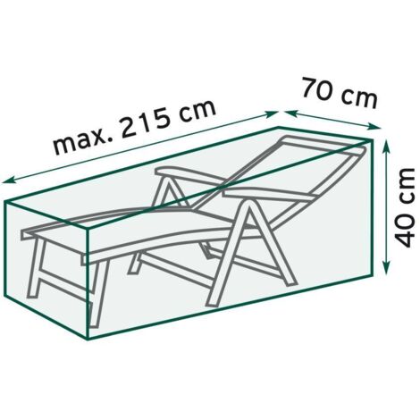TrendLine Schutzhülle Exclusive Sonnenliege 210x70x40 cm Abdeckung Gartenmöbel