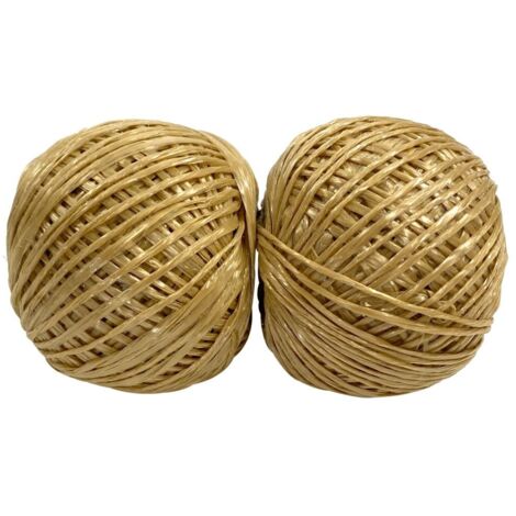 TrendLine Seil 2x 25m Polypropylen Natur Bastelschnur Allzweckschnur Universal