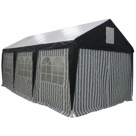 TrendLine Seitenteile für Großraumzelt 3 x 6 m , grün-weiß, 6 Stück Seitenteile