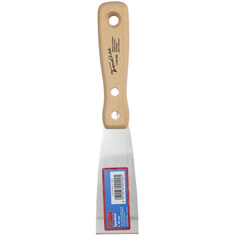 TrendLine Spachtel mit Holzheft 4 cm Holzgriff Malerspachtel Schaber