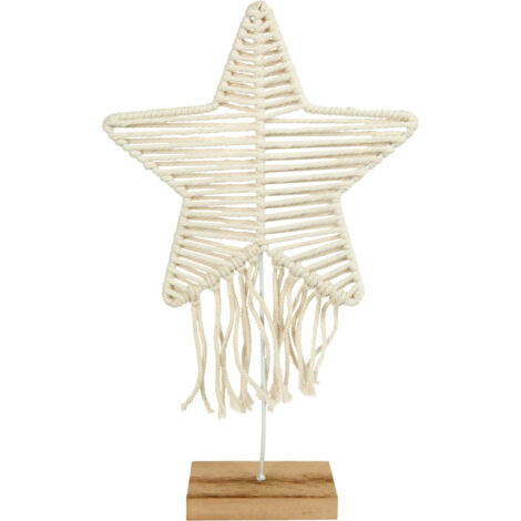 TrendLine Stern aus Stoff 25 x 8 x 40 cm Figur