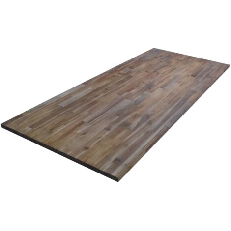 TrendLine Tischplatte Akazie 180 x 80 cm 26 mm geölt Leimhölzer