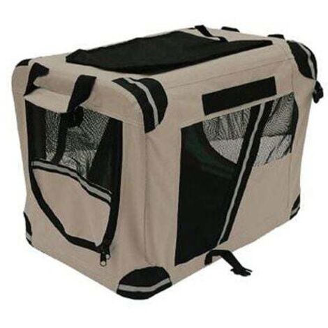 TrendLine Transportbox Beige 70 x 52 x 52 cm Hundetransportbox Tiertransportbox