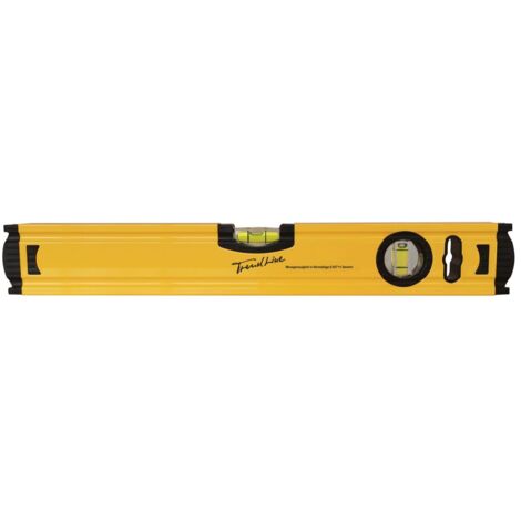 TrendLine Wasserwaage Richtwaage 40 cm 2 Libellen Aluminium Messwerkzeug Waage