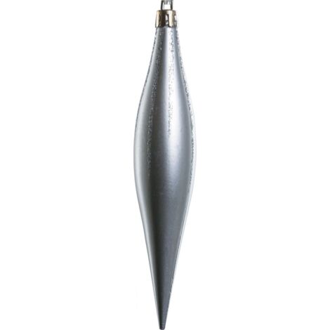 TrendLine Weihnachtskugeln Zapfen bruchfest, langlebig 15 cm silber 8 Stück Jahreszeitliche Dekoration