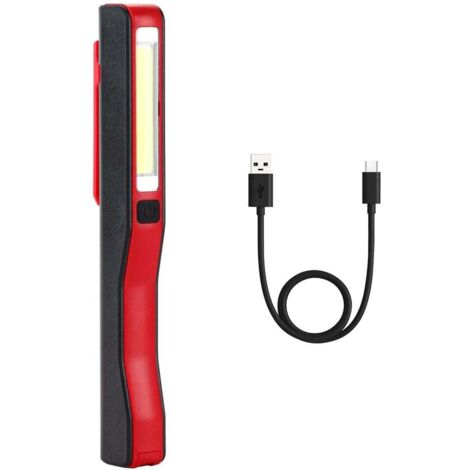TrendLine Werkstatt-Leuchte Li-Ion Akku 800mAh is 120lm rot-schwarz Werkstattleuchte