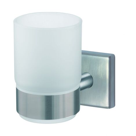 TrendLine Zahnbürstenbecherhalter Simple Cube Zahnputzbecher Badbecher Becher