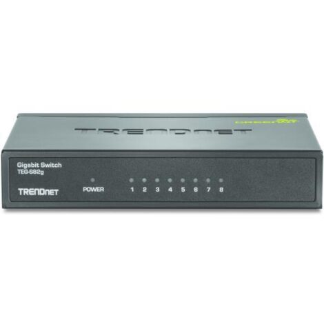 Trendnet GREENnet Non gestito Gigabit Ethernet (10/100/1000) Nero