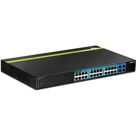 Trendnet TPE-2840WS Switch gestito Gigabit Ethernet (10/100/1000) Power over Ethernet (PoE) 1U nero Nero