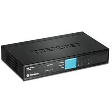 Trendnet TPE-S44 switch di rete Non gestito Supporto Power over Ethernet (PoE) Blu