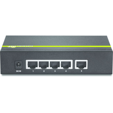 Trendnet TPE-TG51G Switch Gigabit Ethernet (10/100/1000) Power over Ethernet (PoE) Nero