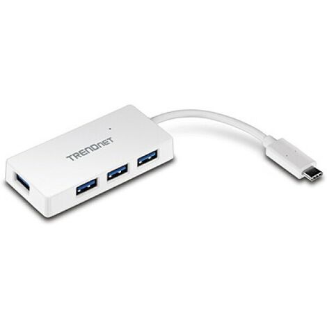 TRENDnet USB-HUB 4-port USB3.0 Ultra-Mini-Hub an USB-C (TUC-H4E)