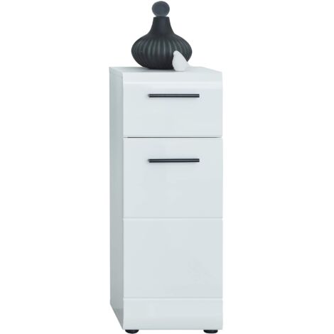 trendteam smart living Mobili, Metallo, Bianco (Alta lucentezza), 30 x 79 x 31 cm